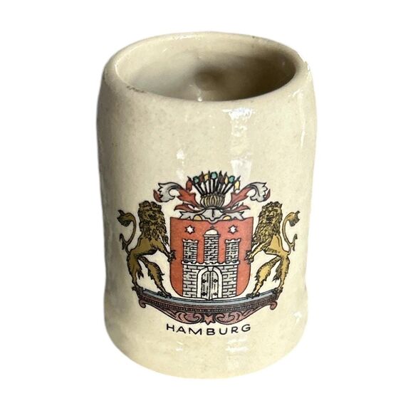 Set of 6 Vintage Mini Ceramic German Cup Mugs - Picture 8 of 9